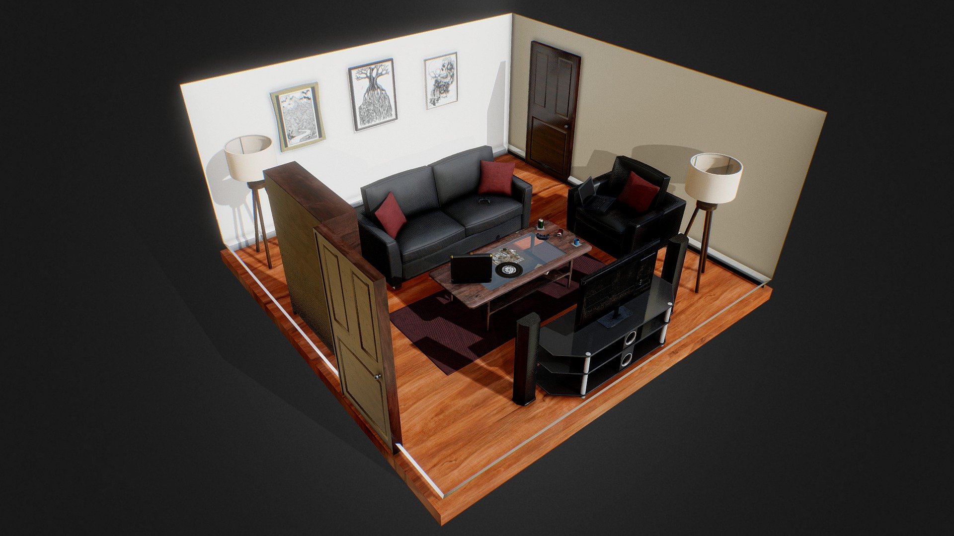 Living Room 3d model