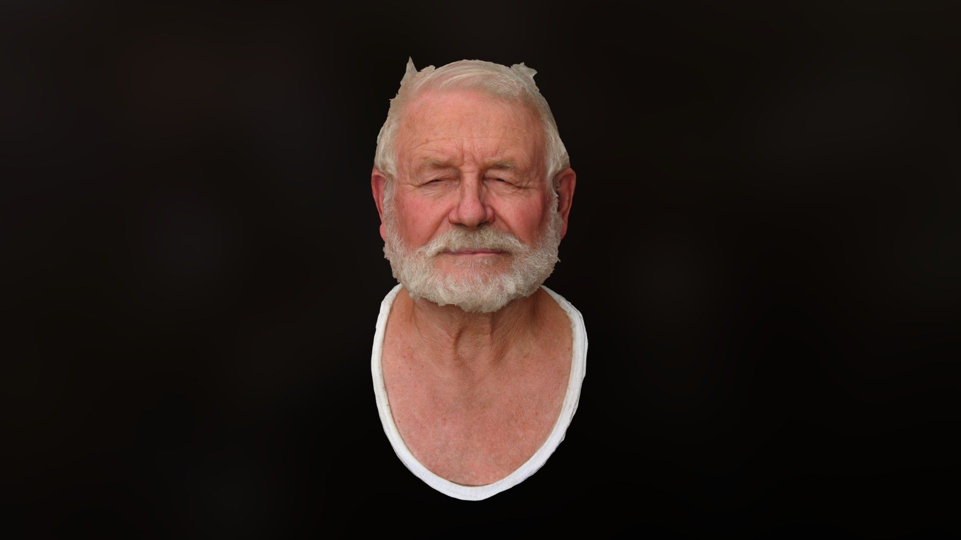 Elderly man 3d model