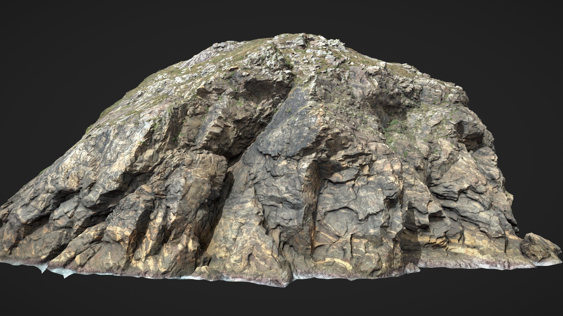 Big Coastal Cliff Scan F 3d model