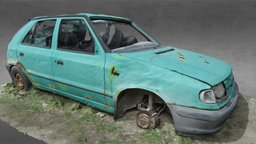 Skoda Felicia Car Wreck