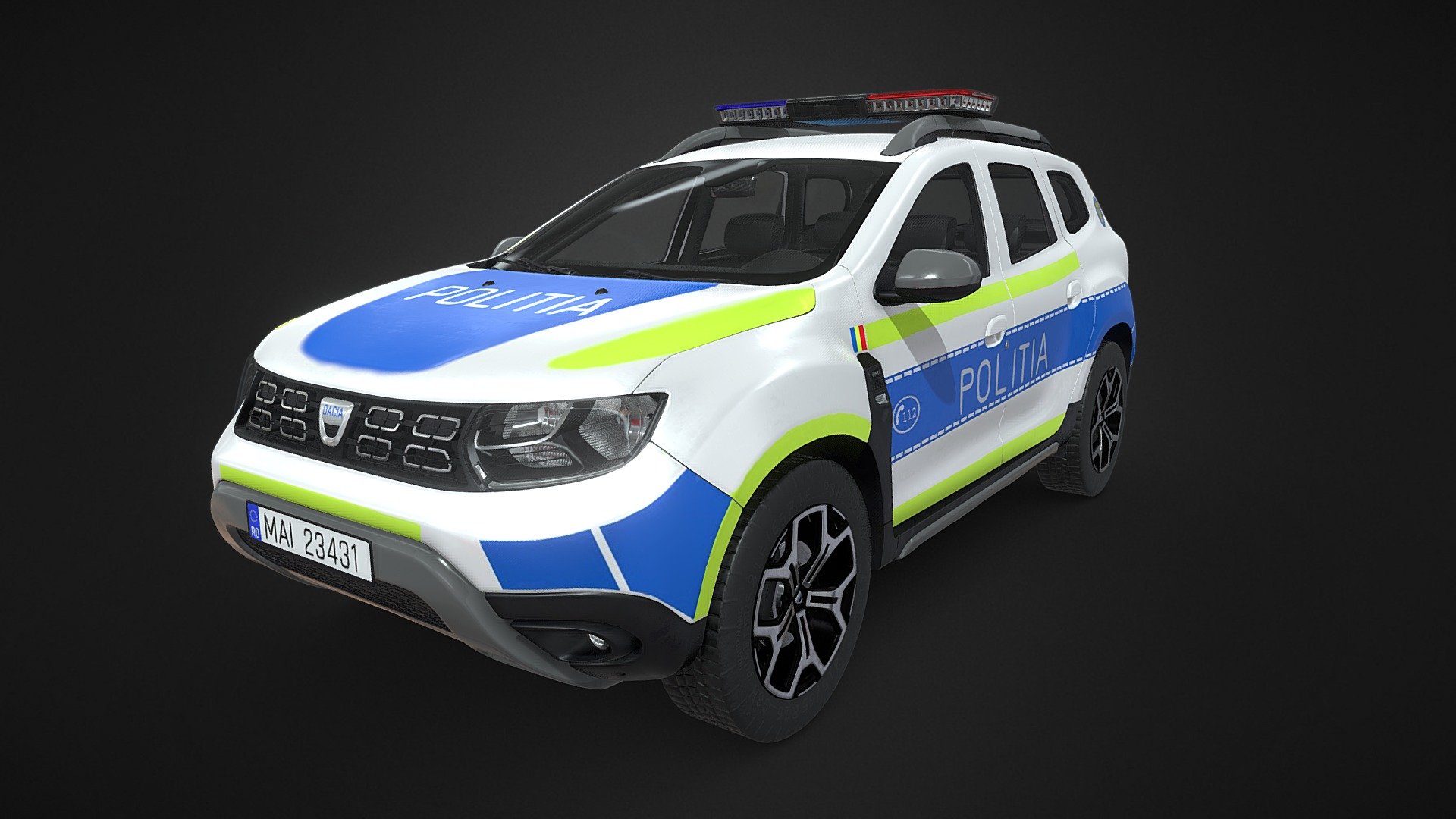 Dacia/Renault Duster Politia 3d model