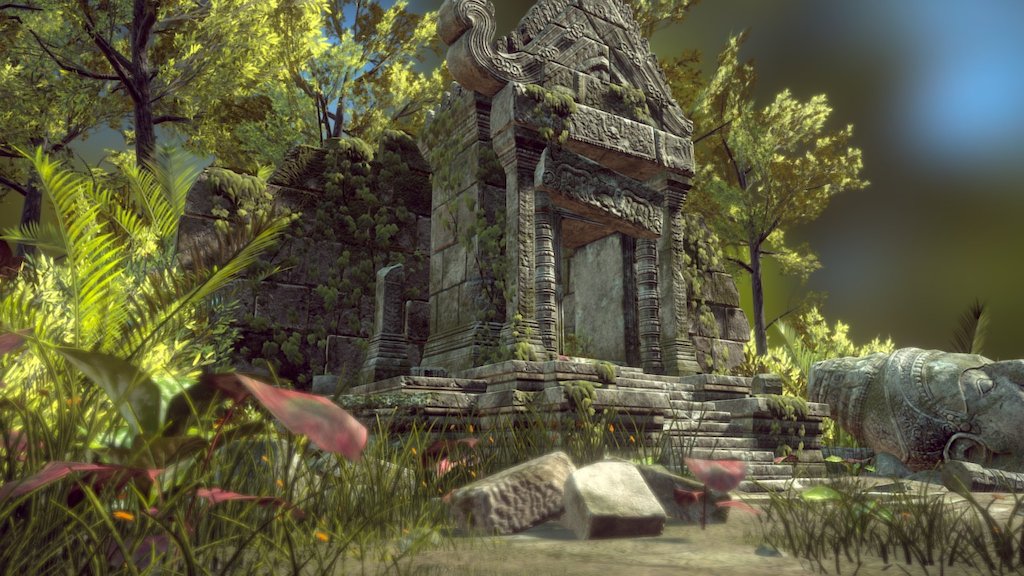 Cambodian Temple 3d model