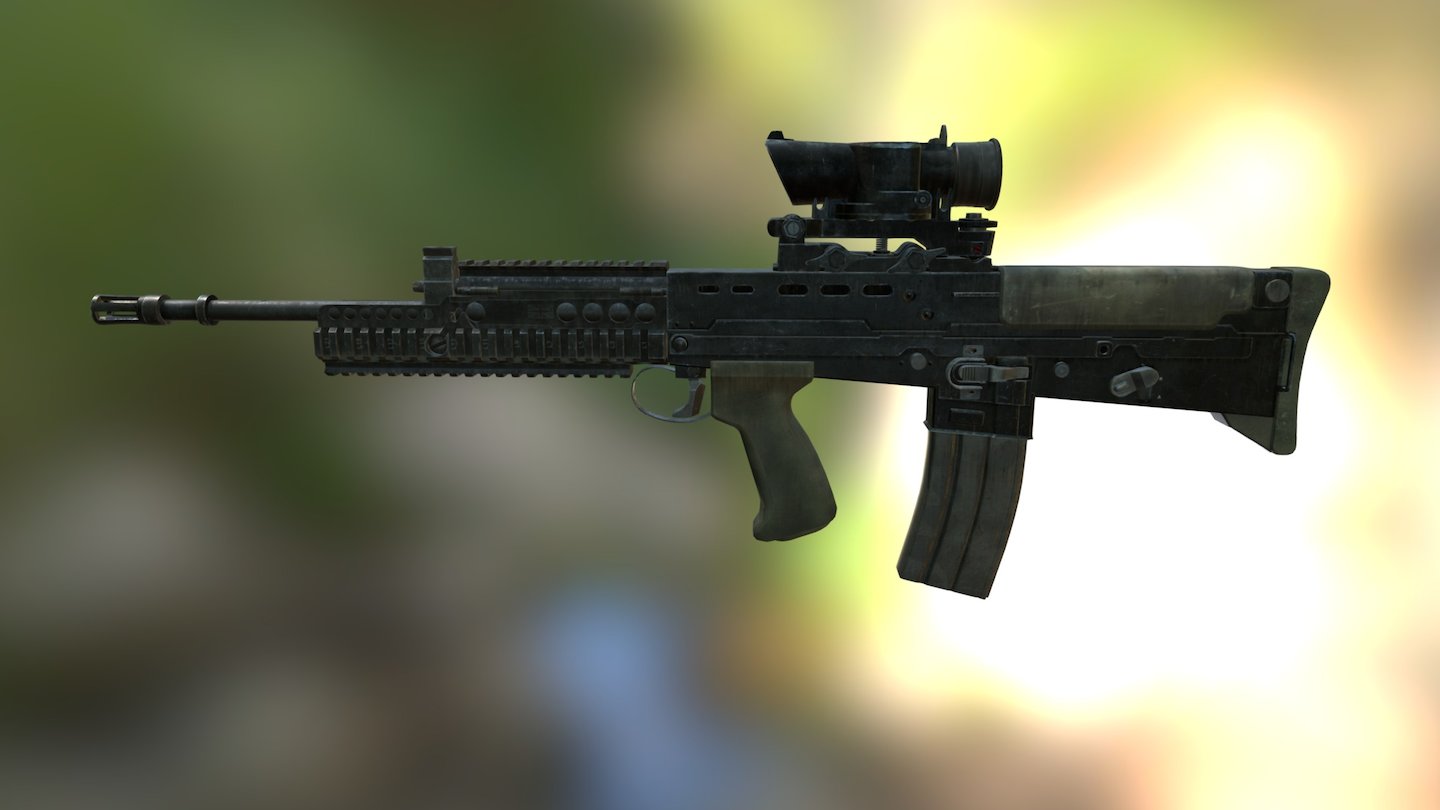 L85A2 (SA-80A2) 3d model