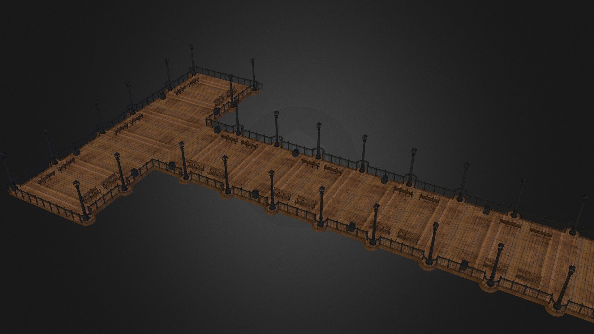 BoardWalk 3d model