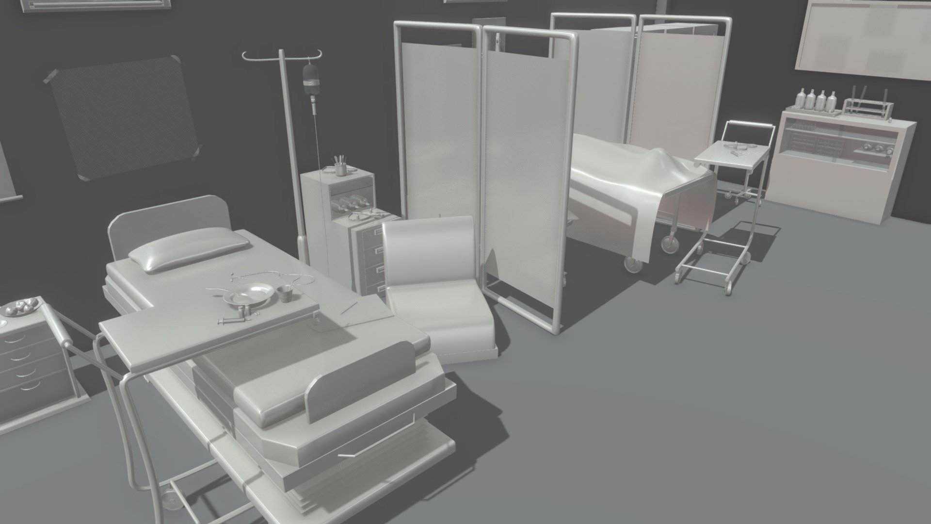 Hospital Stuff 3d model