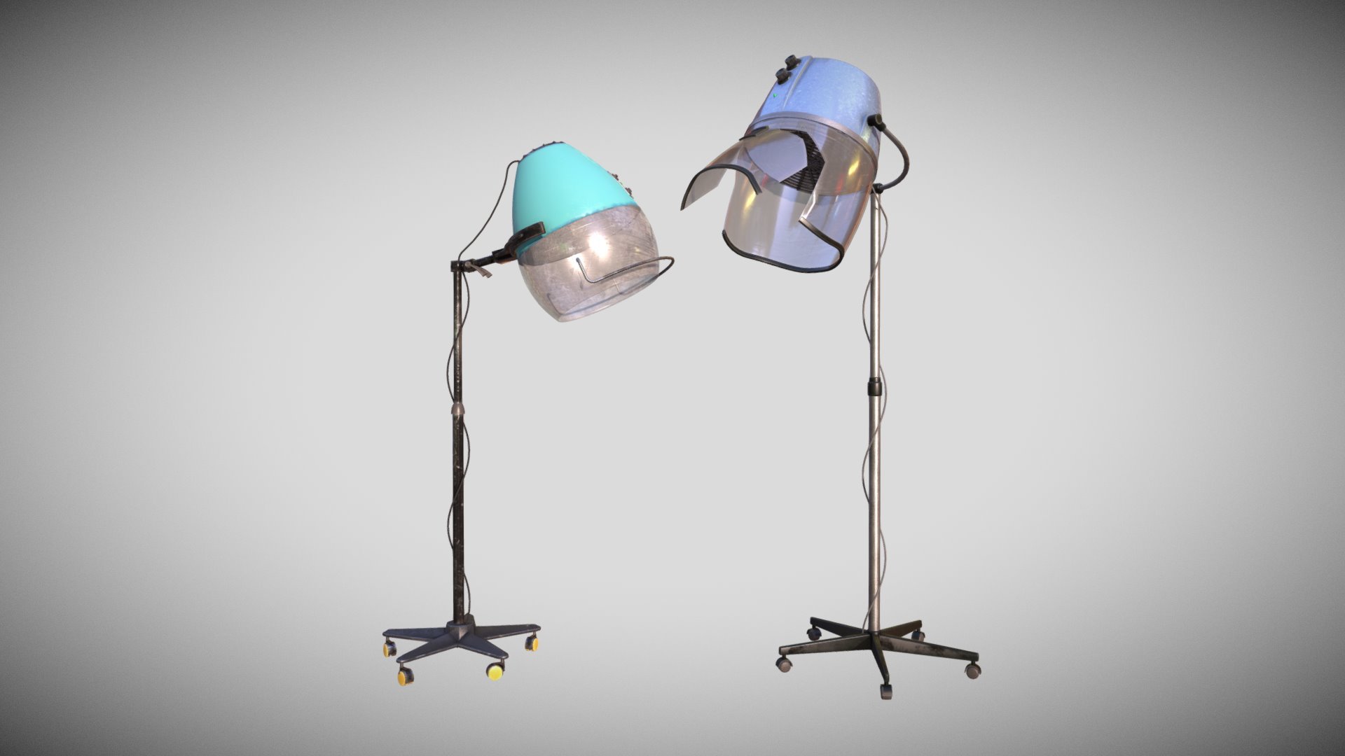 Hair Dryer Set 3d model