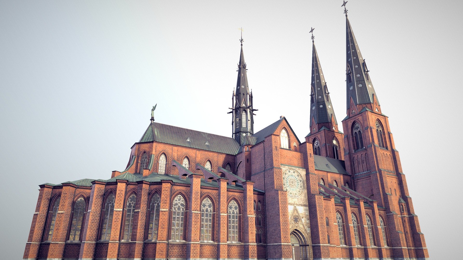 Arlanda Uppsala Cathedral 3d model