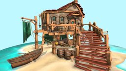 fishermans hut inspired by sea of ​​thieves