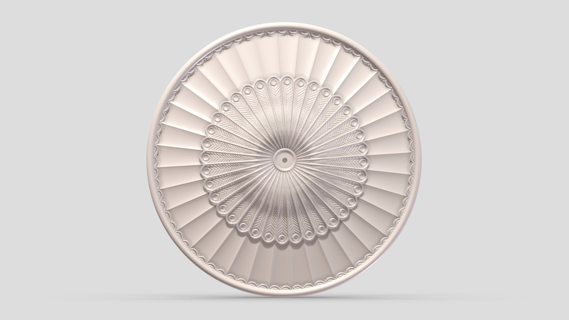 Classic Ceiling Medallion 58 3d model