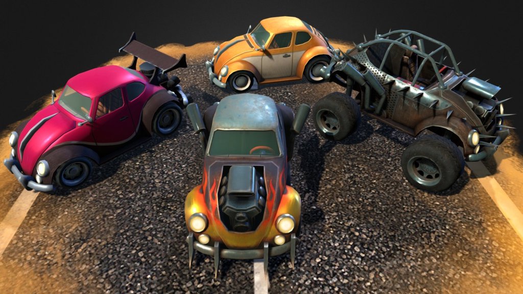 Battle Car Pack Vol 2 3d model