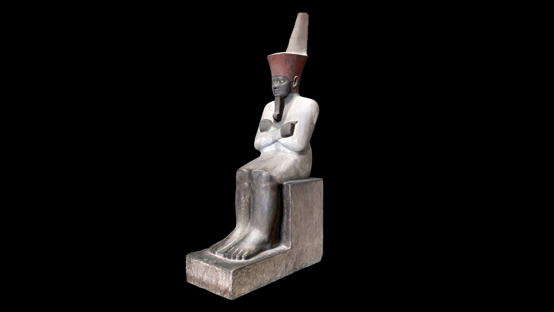 Statue of Mentuhotep II 3d model