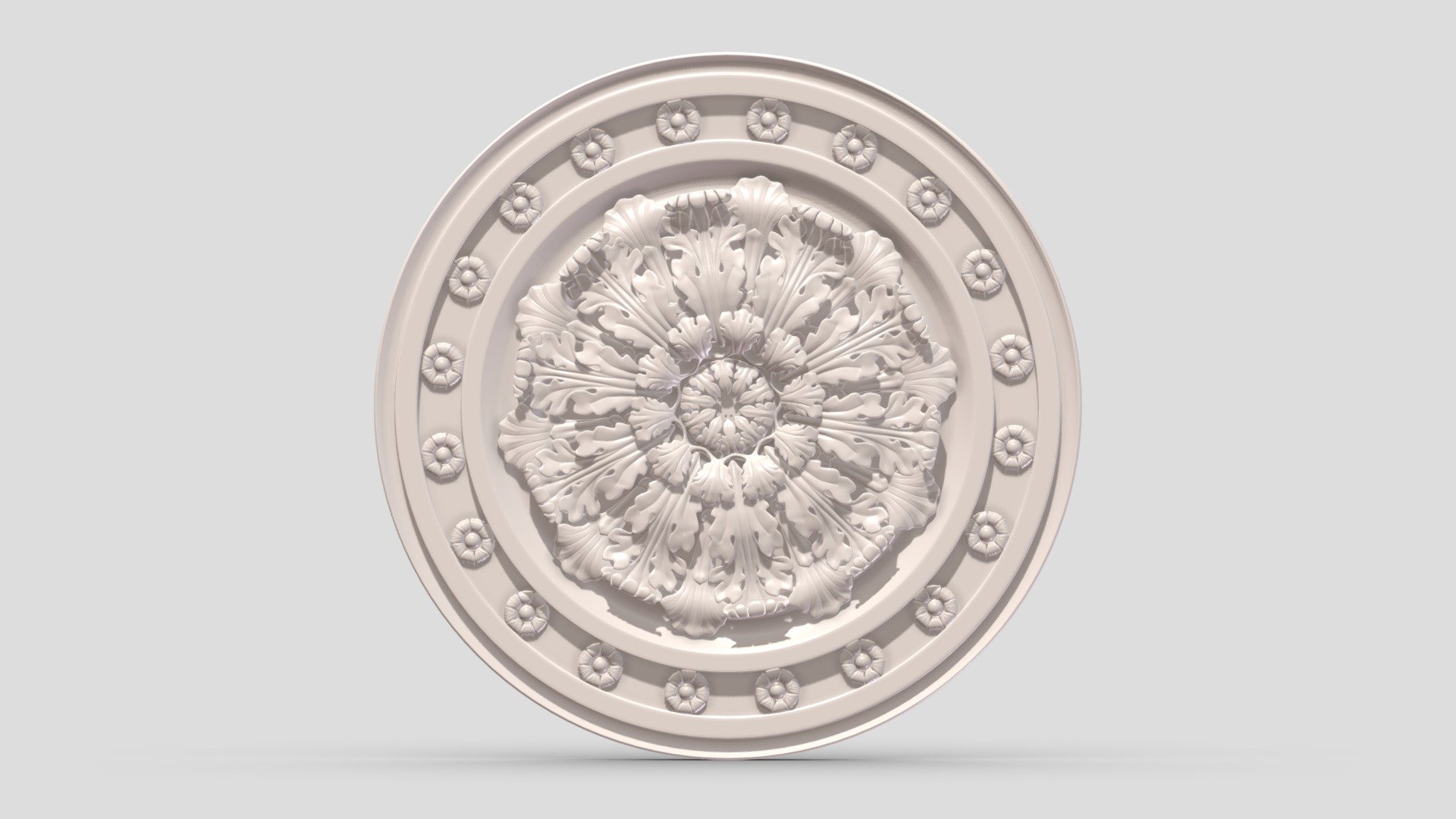 Classic Ceiling Medallion 50 3d model