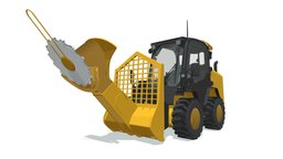 Tree Cutter Skid Steer Loader