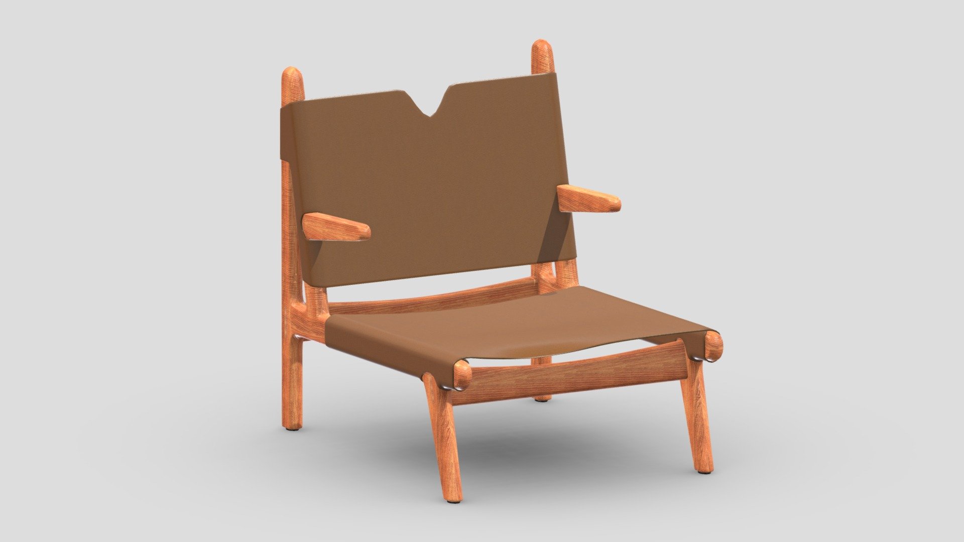 Modern Umber Chair 3d model