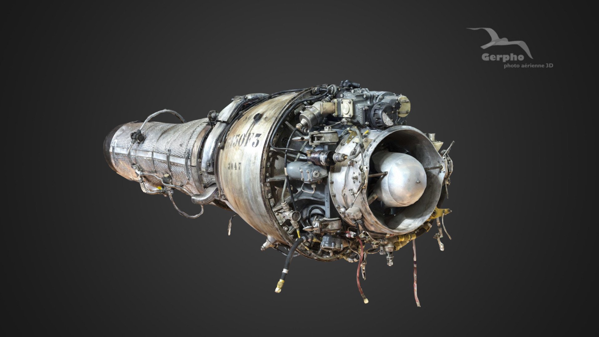 Marbore jet engine (3D photo) 3d model