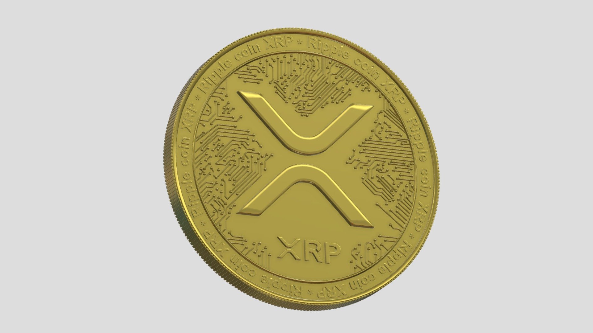 XRP Coin 3d model