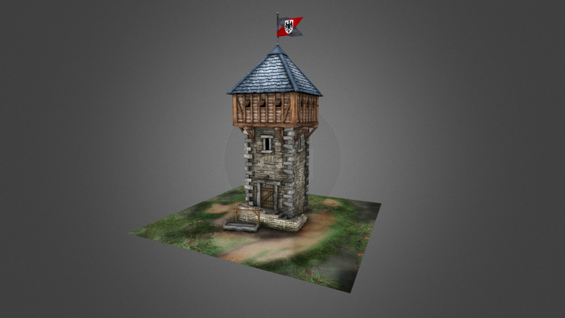 Medieval Guard Tower 01 3d model