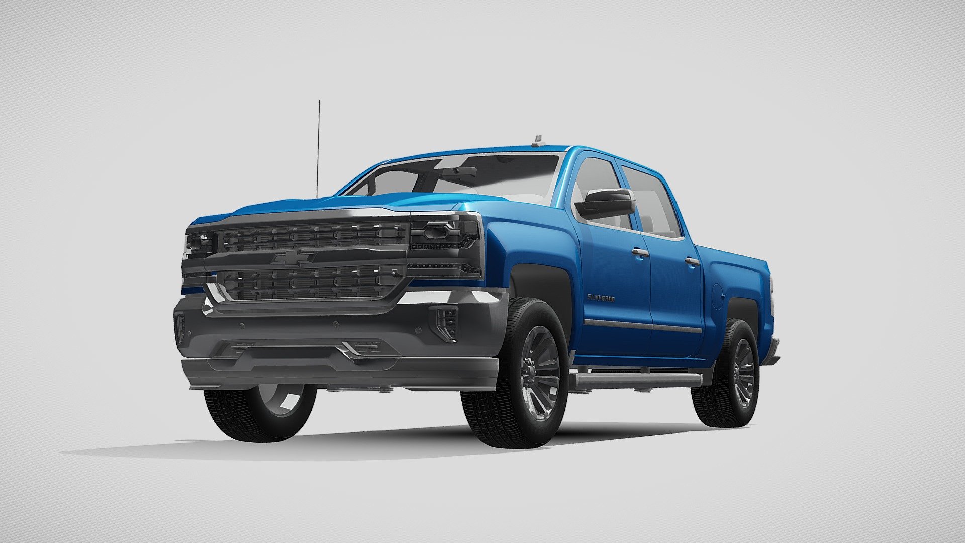 Chevrolet Silverado LT Z71 Crew Cab GMTK2 Short 3d model