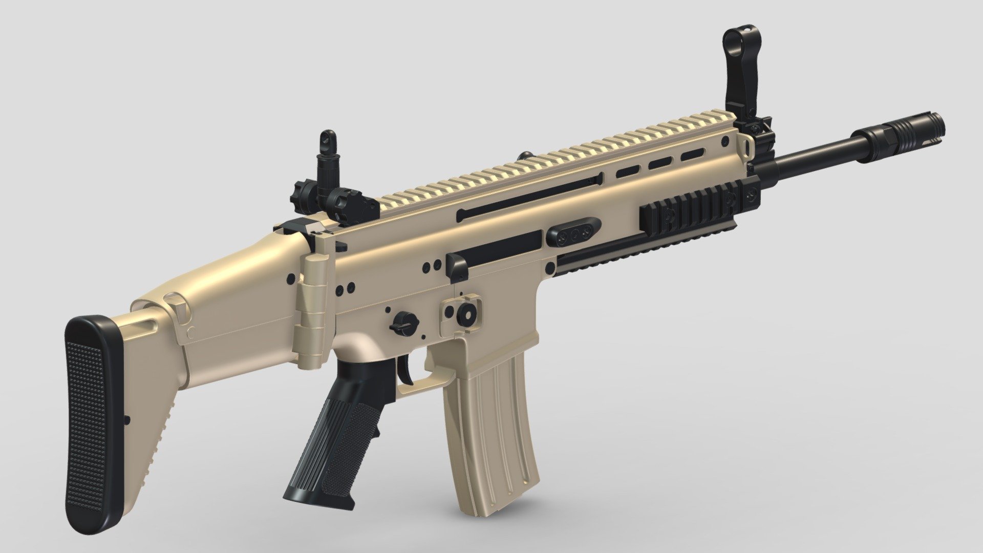 FN SCAR 3d model