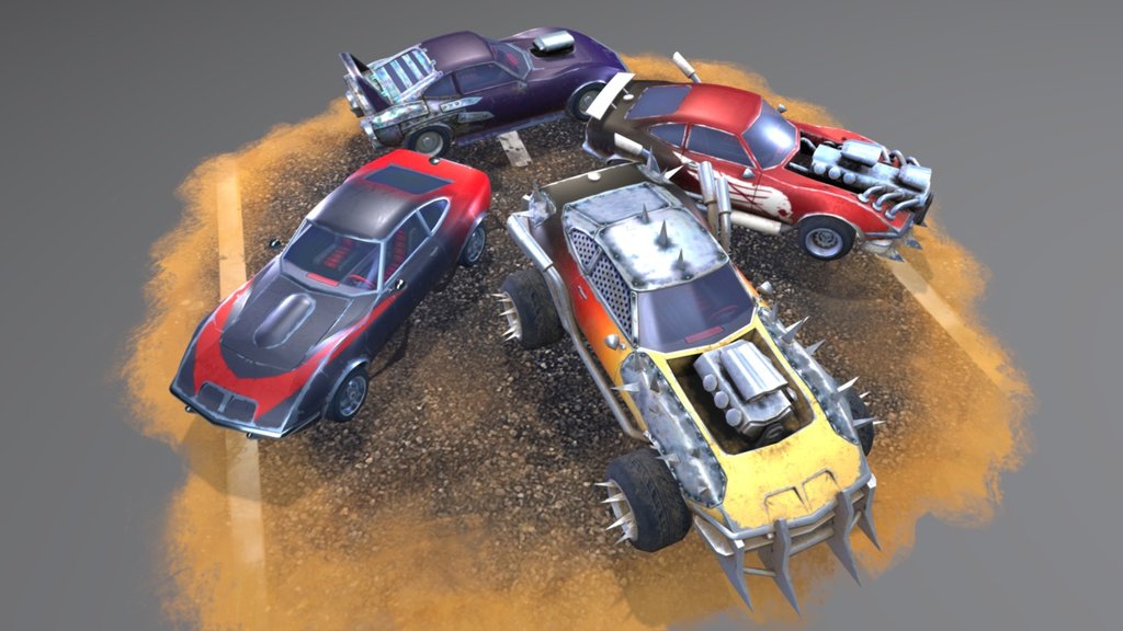 Battle Car Pack Vol 3 3d model