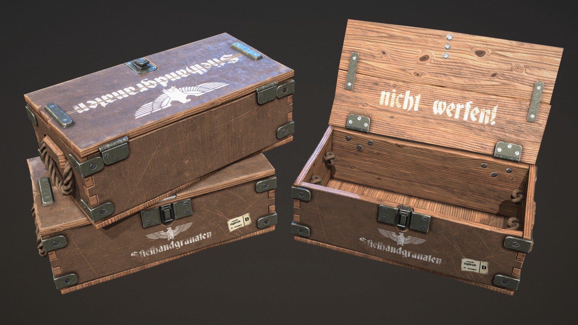 WWII Crate 3d model