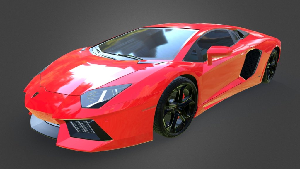 CAR LAMBORGHINI AVENTADO 3d model