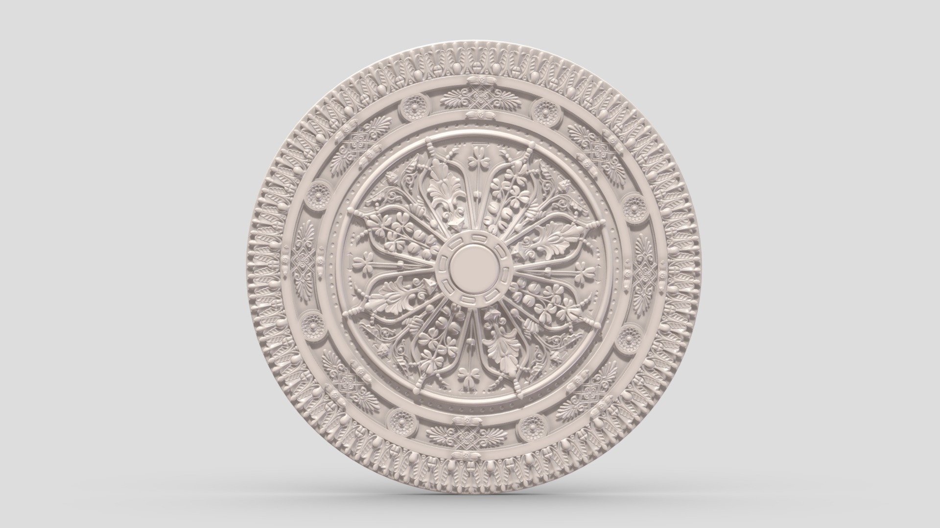 Classic Ceiling Medallion 39 3d model