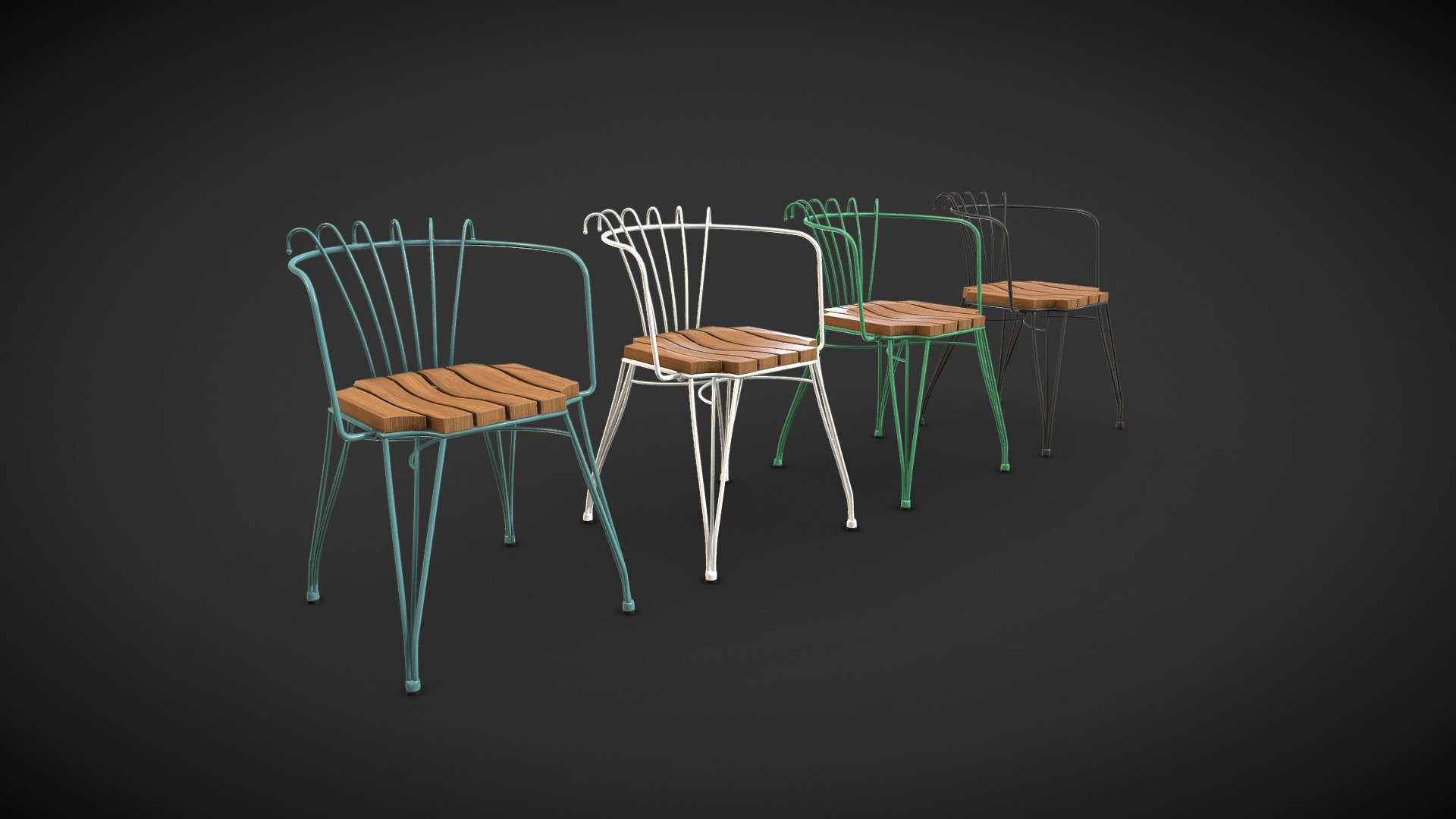 COLLAROY dinign chair 3d model