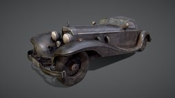 Old Wrecked car |Game-Ready|