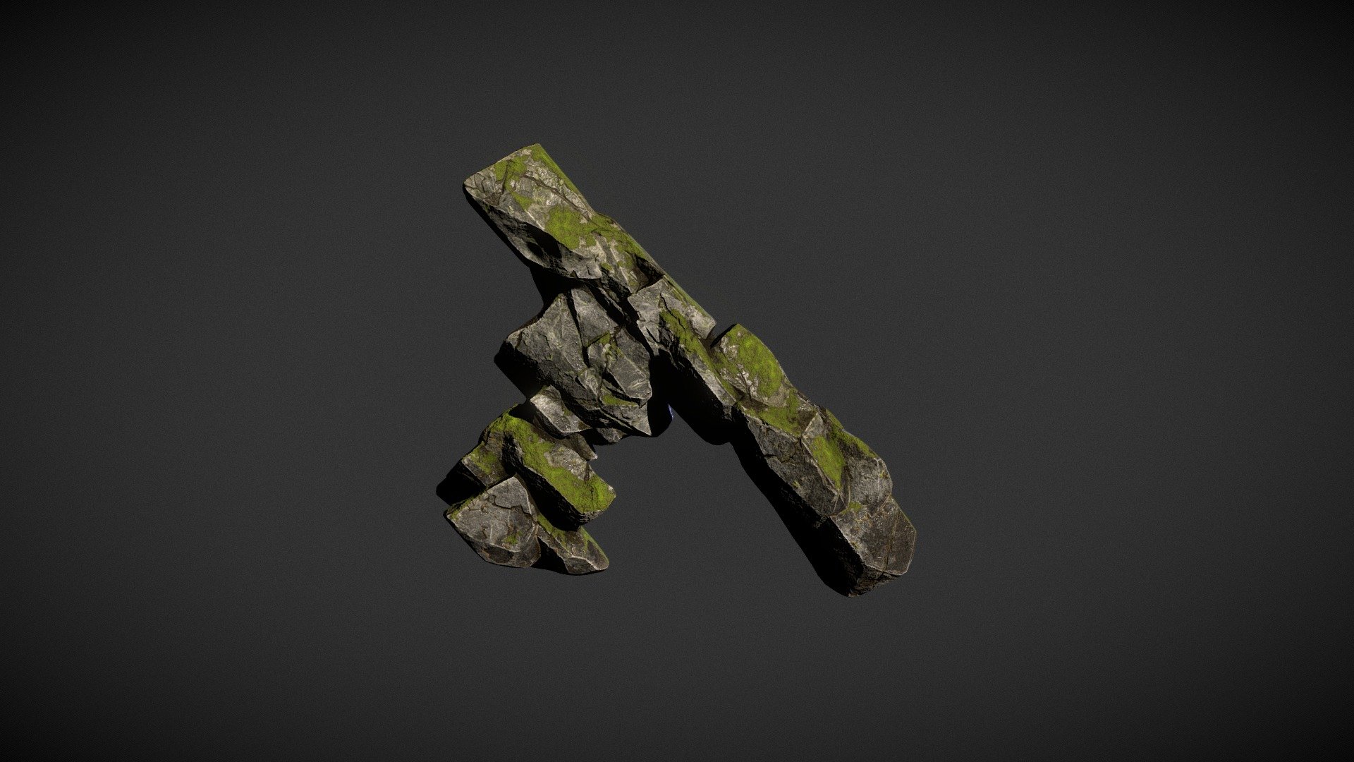 Rock Cliff 3d model