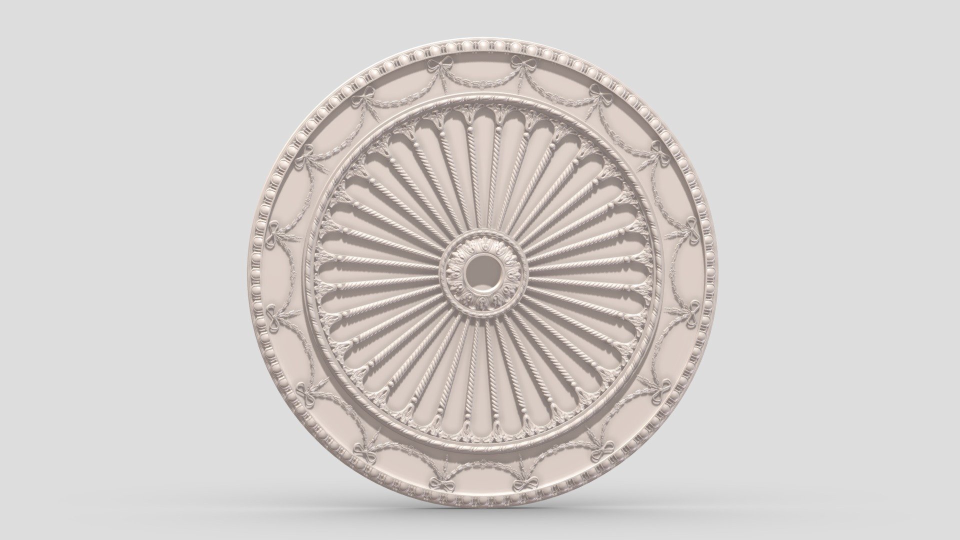 Classic Ceiling Medallion 49 3d model