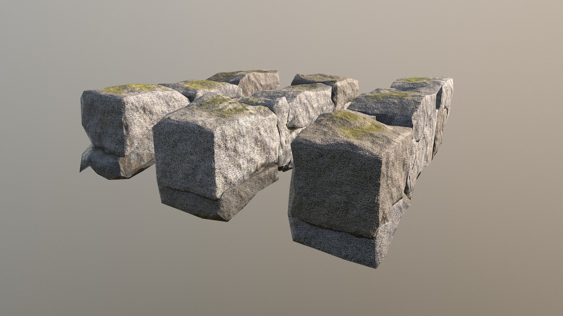 Rockwalls 3d model