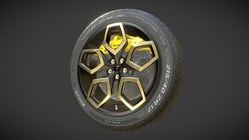 PBR Wheel 3d model