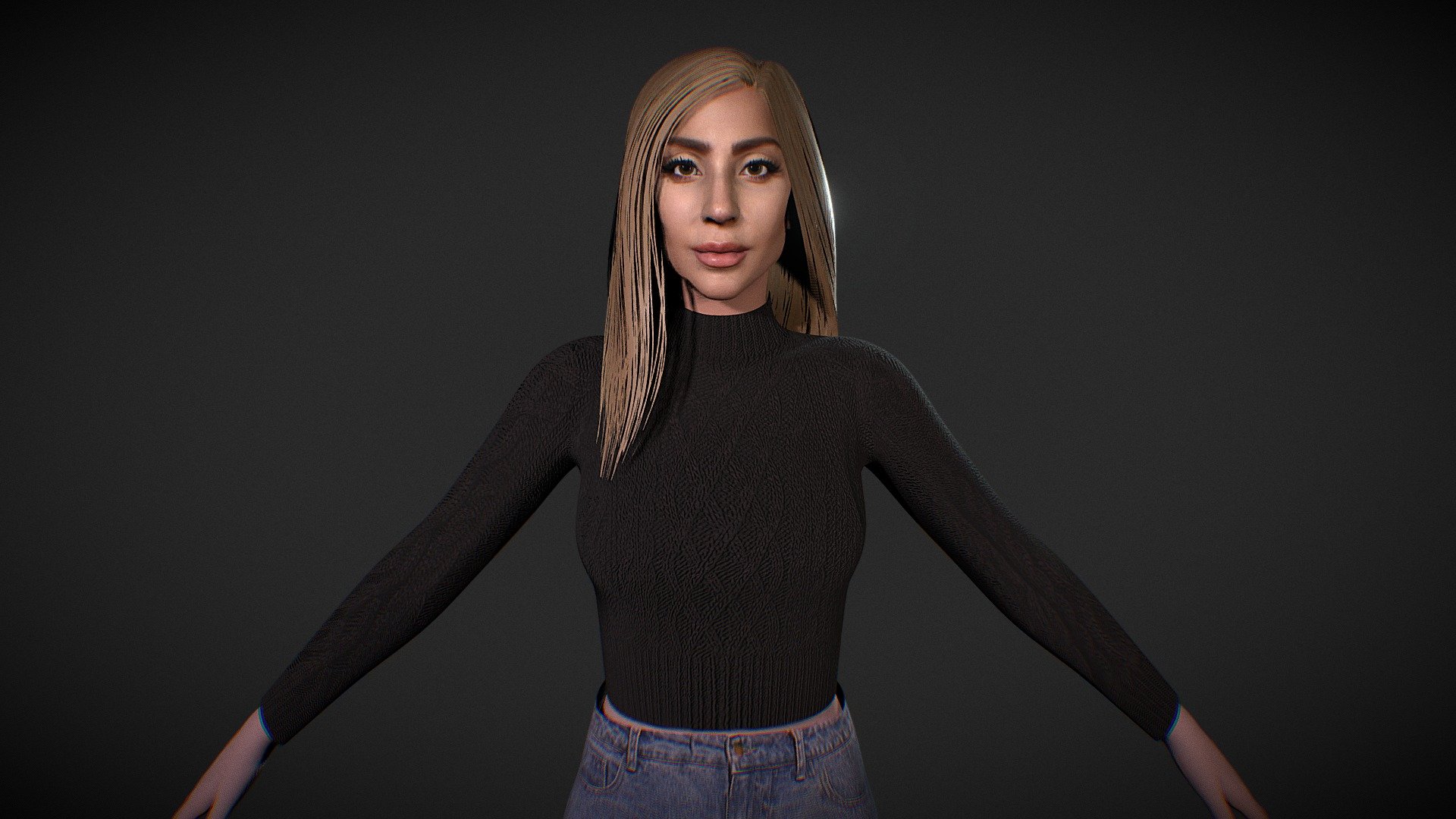 Lady Gaga 3d model