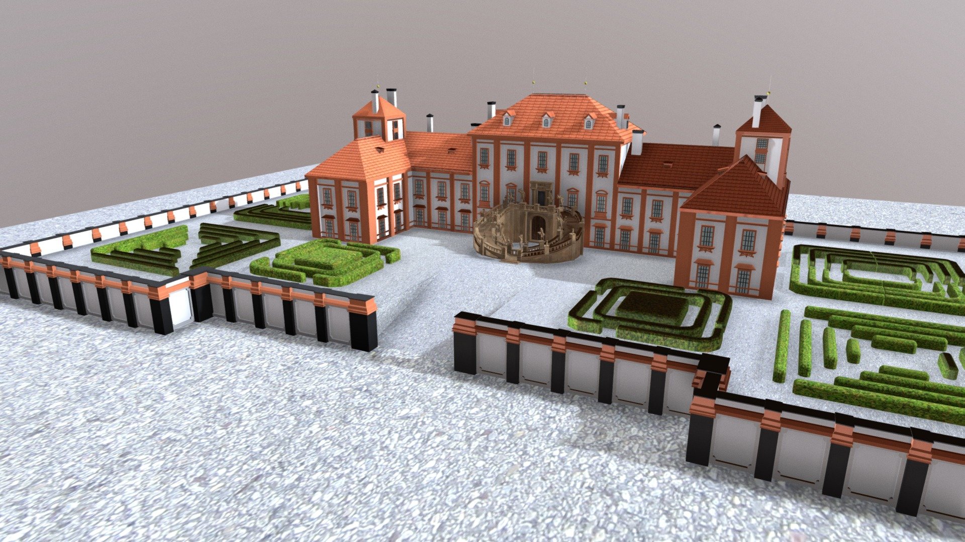 Troja Castle 3d model