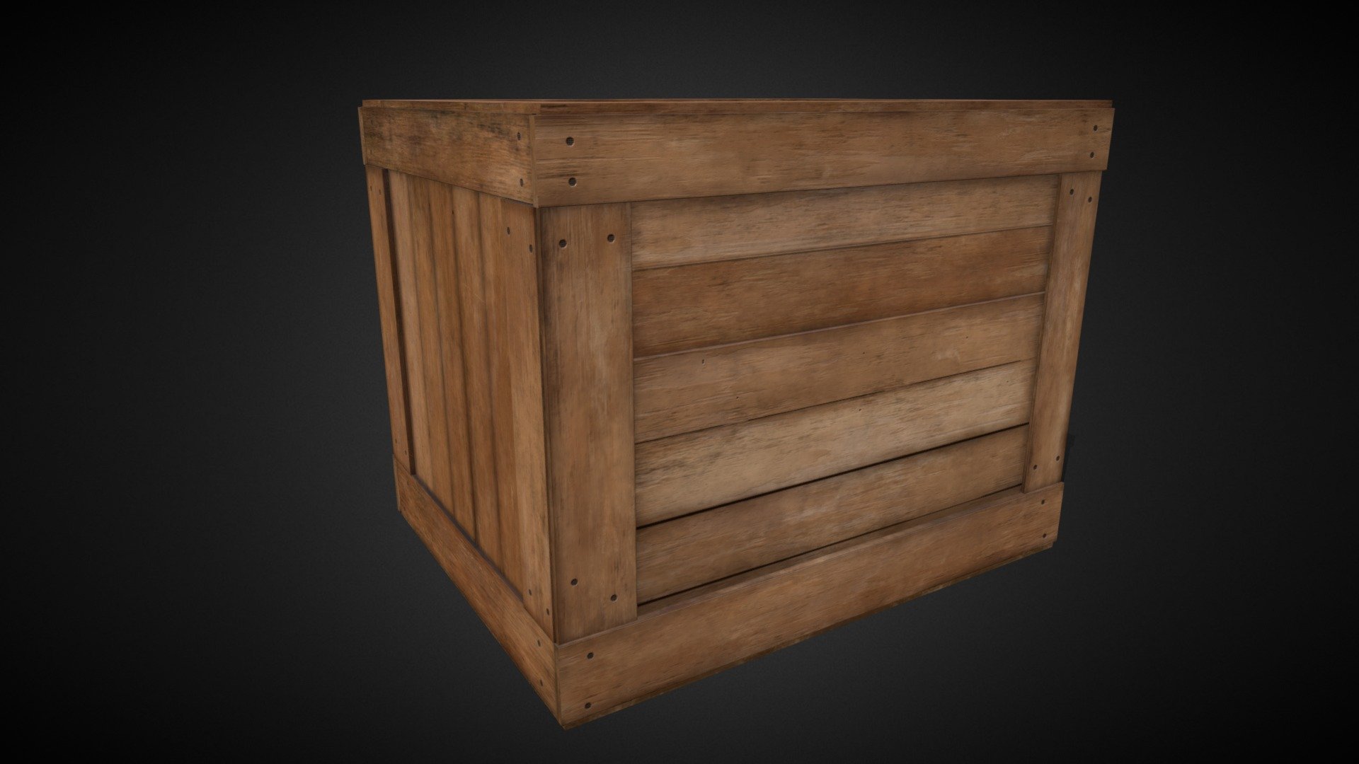 wood box 3d model