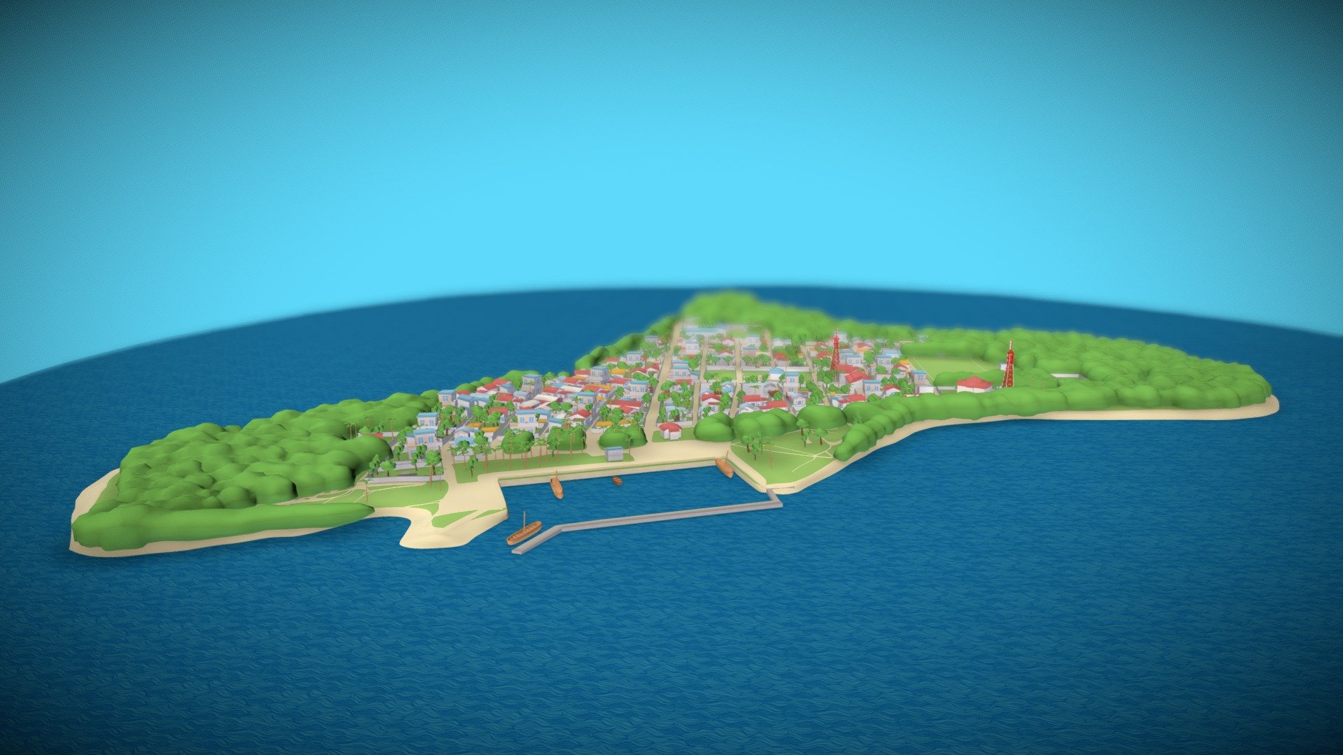 Atoll_Enviroment 3d model