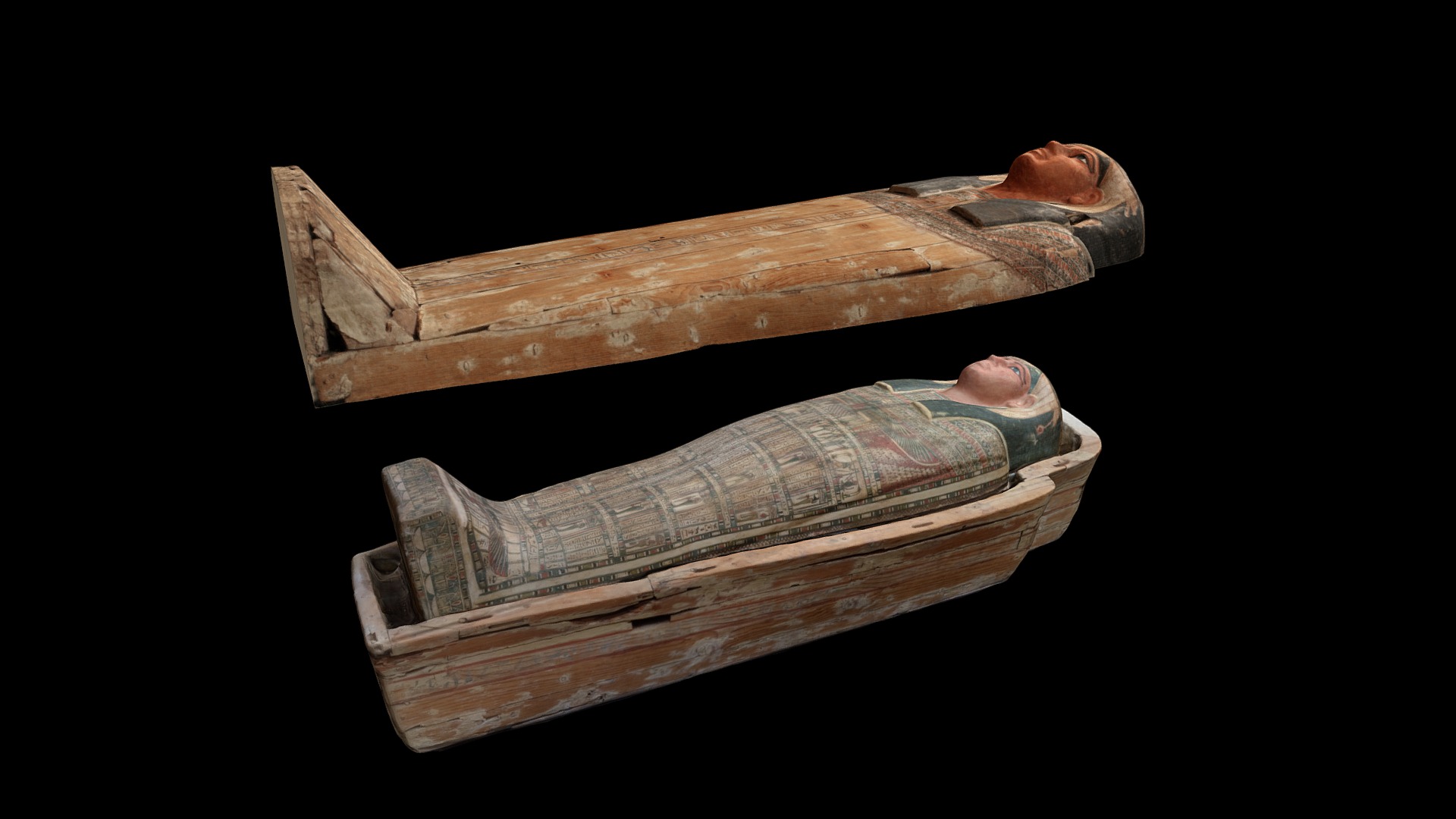 Coffin of Lady Iawttayesheret 3d model