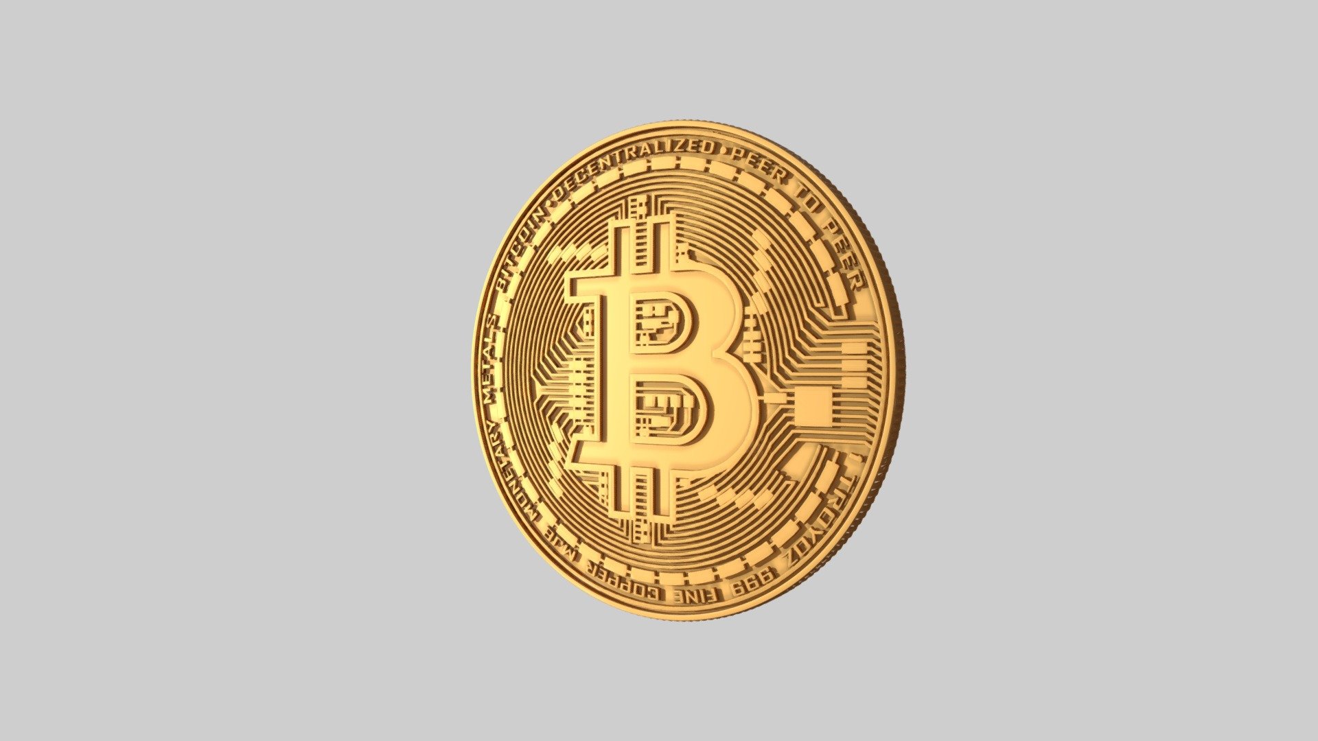 Bitcoin 3D Model 3d model