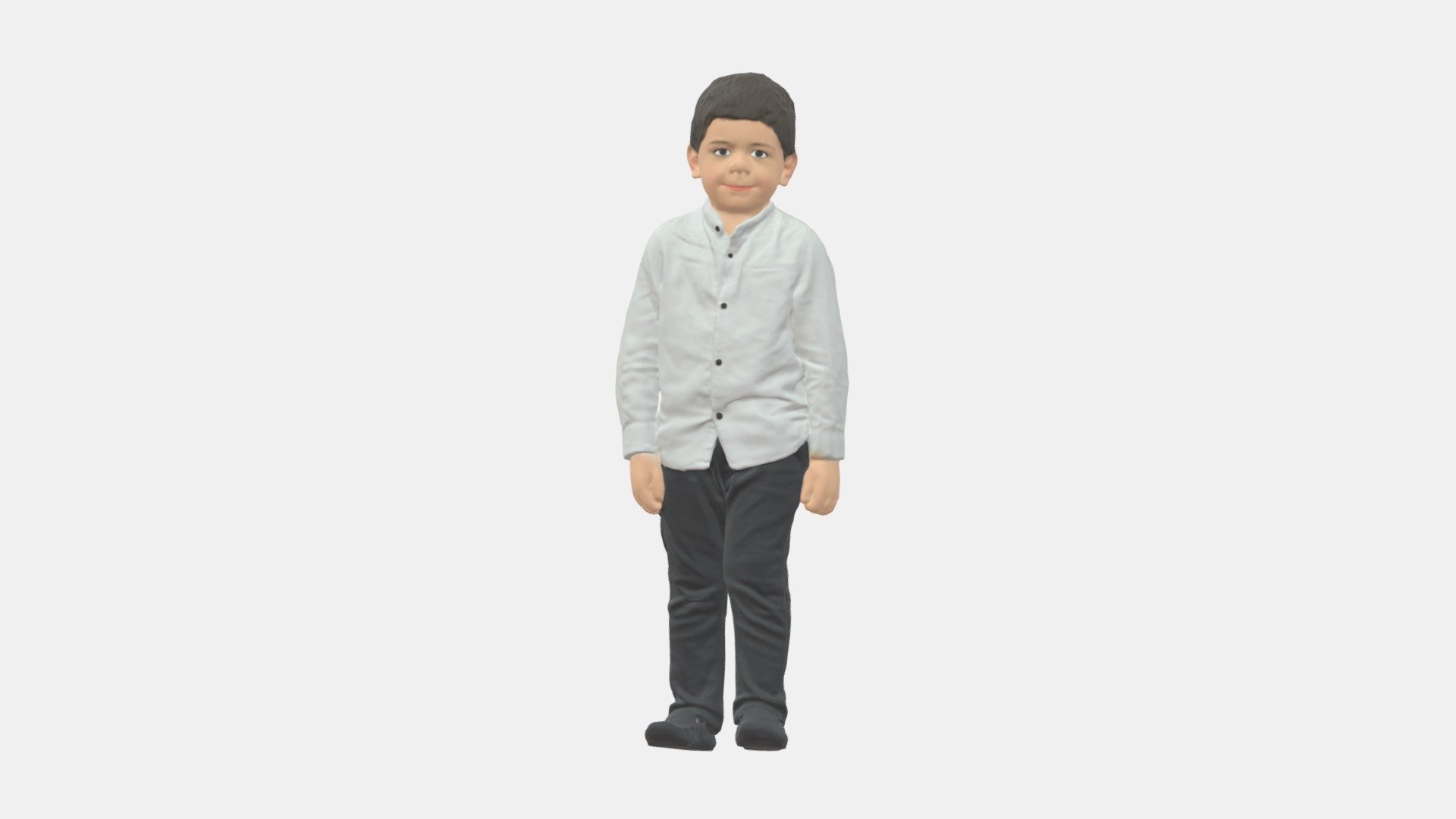 Boy In Pose 0278 3d model