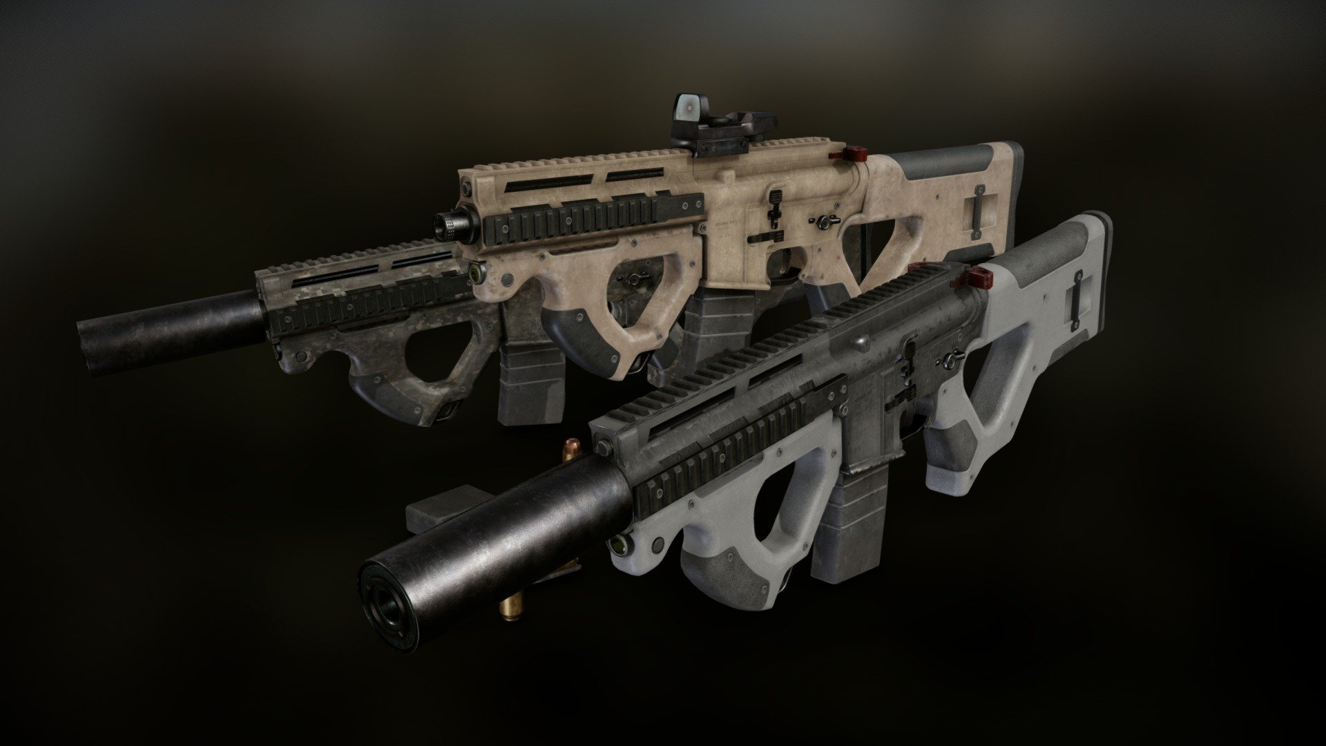 AR 15 Beowulf Hera Custom Rifle 3d model