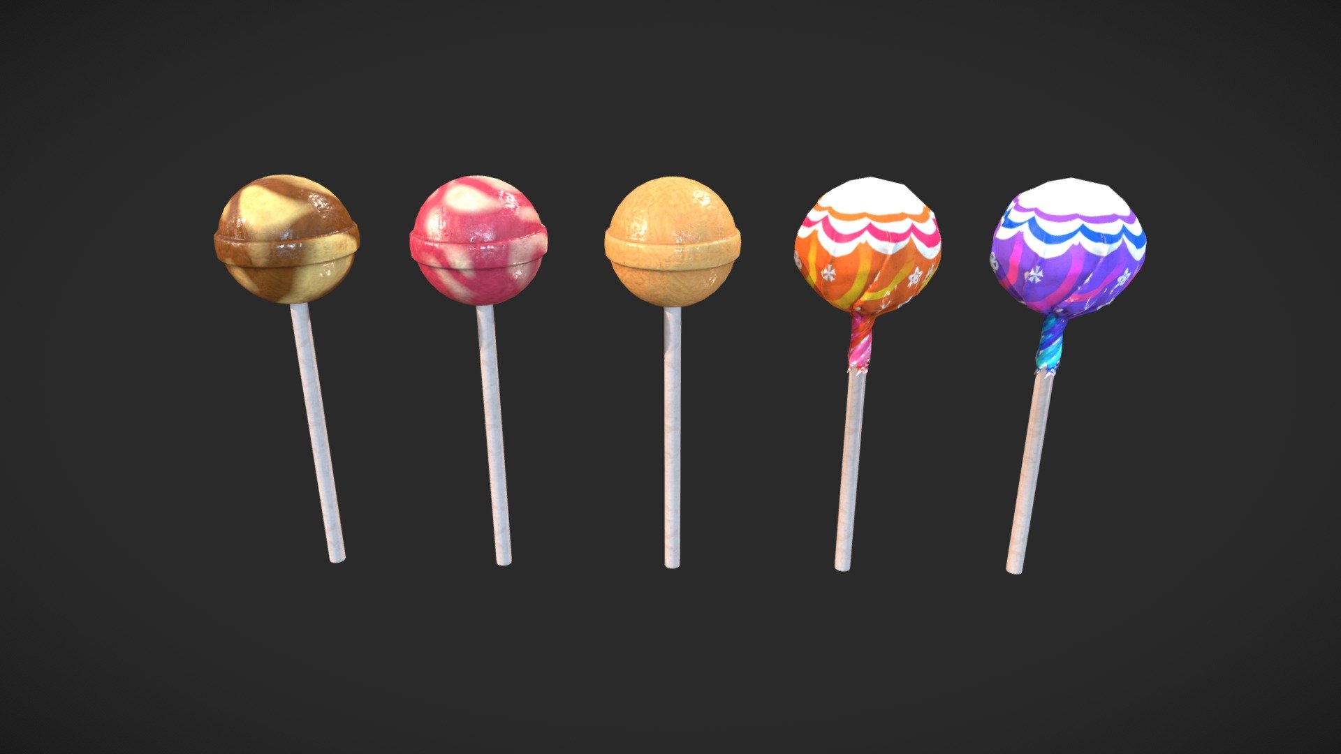 Lollipop 3d model