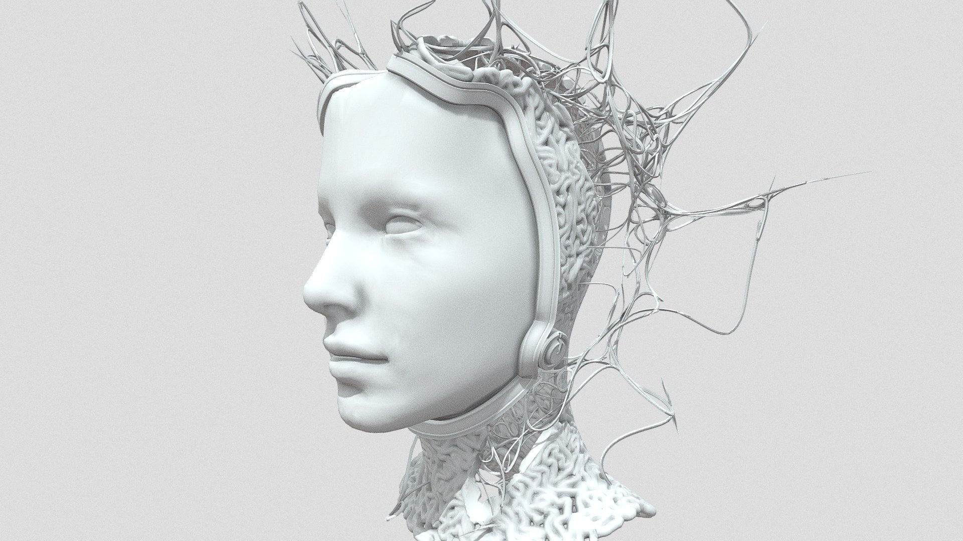 Bio Punk Crown 3d model