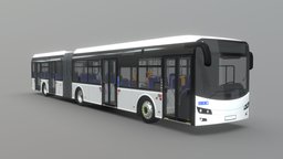 Articulated Low-Floor City Bus [Full Interior]