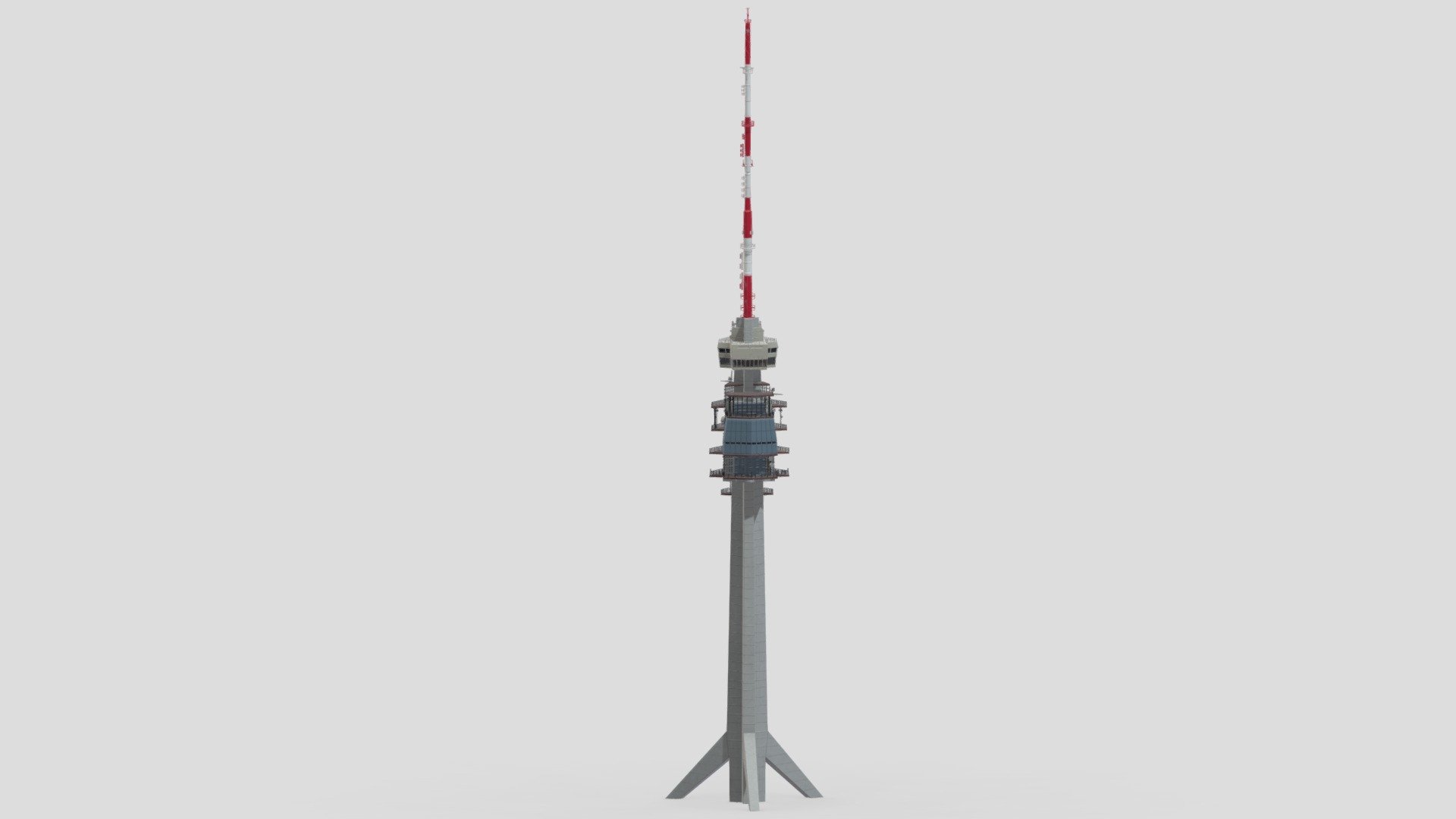 Telecommunication Tower 02 3d model