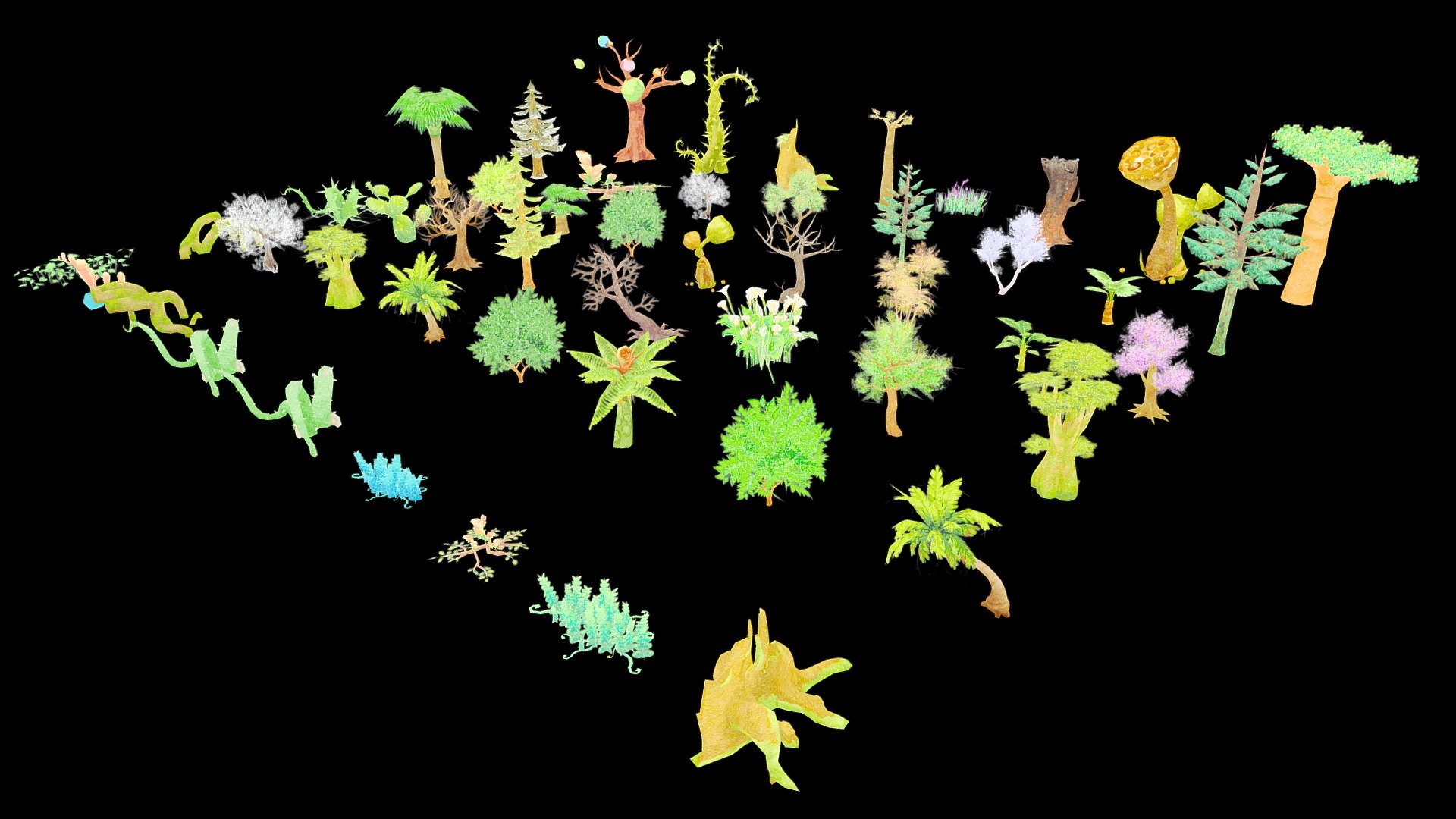 Tree Illustration Part 1 3d model