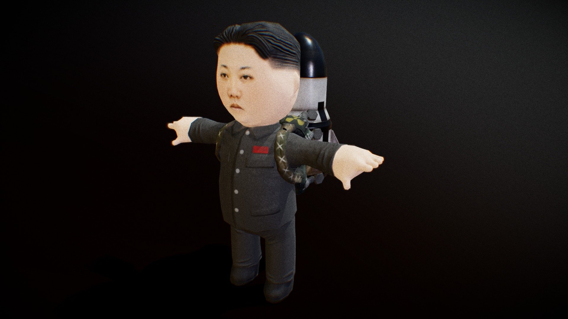 Little Rocket Man (Kim Jong-Un) 3d model