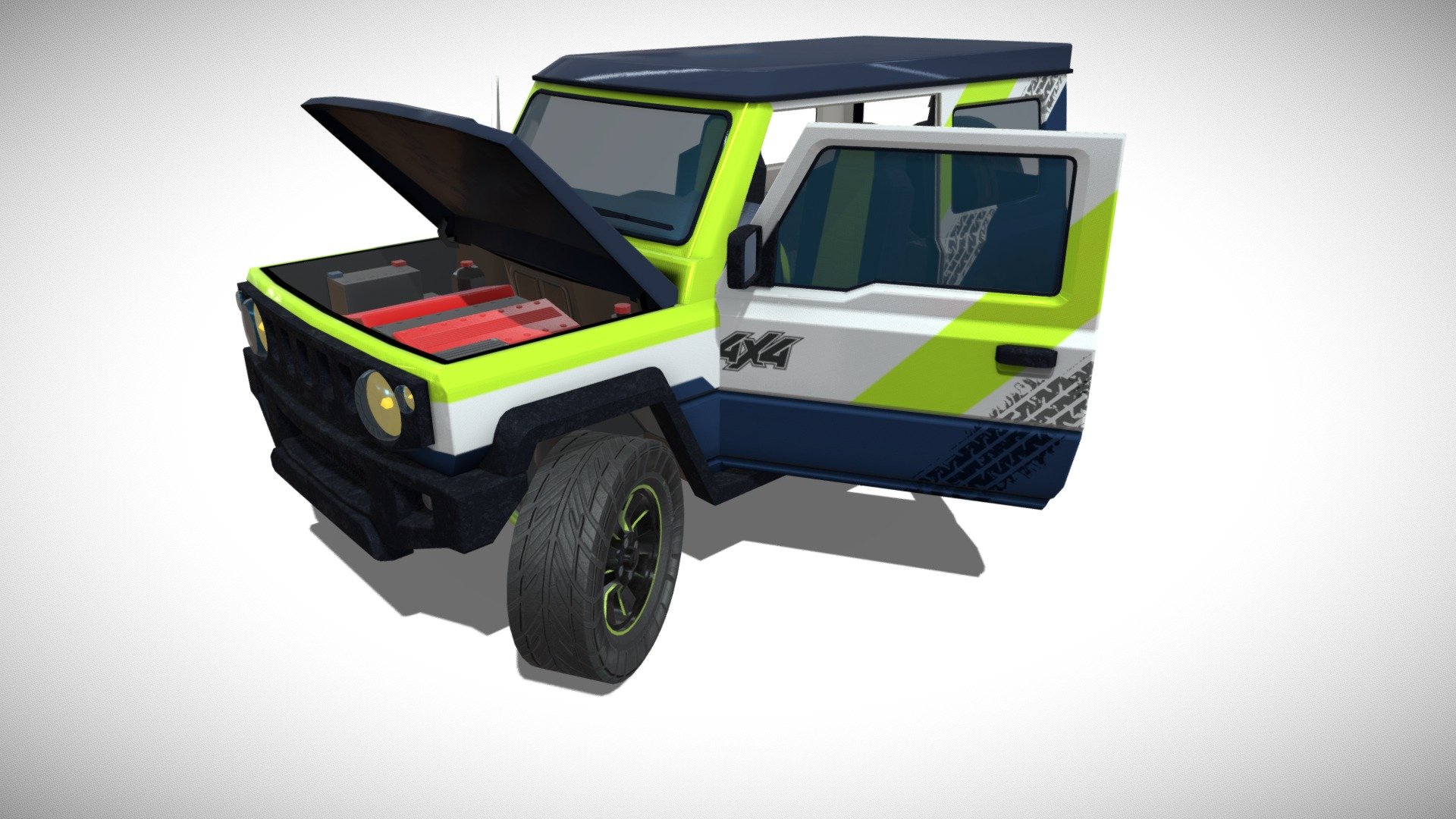 Jeep Suzuki Jimny 4x4 car 3d model