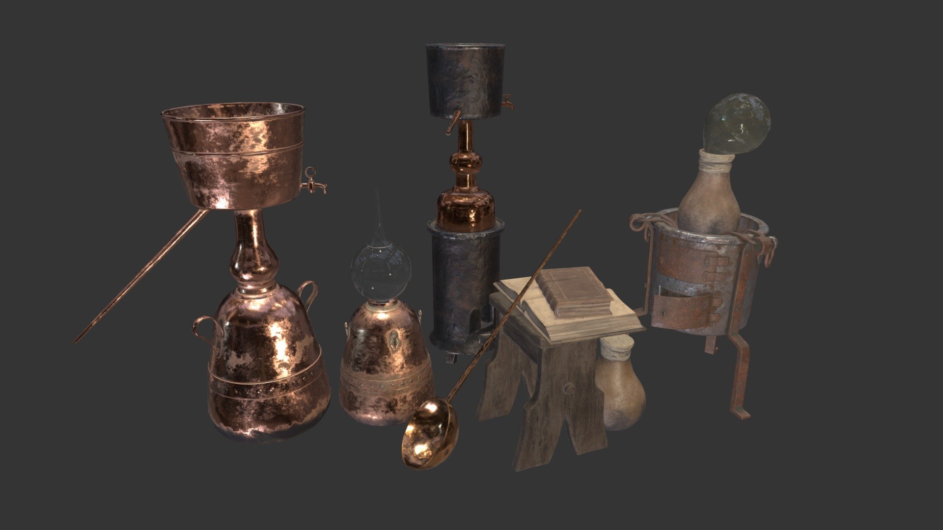 Alchemical Set 3d model