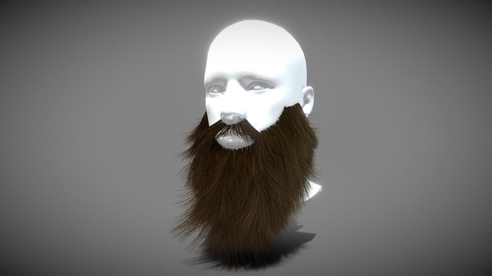 Moto Rider Long Big Beard 3d model